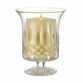 Waterford Crystal Lismore Footed Hurricane w/ Candle (6")